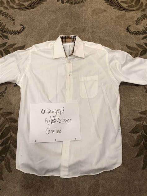 burberry linter white|white Burberry button up.